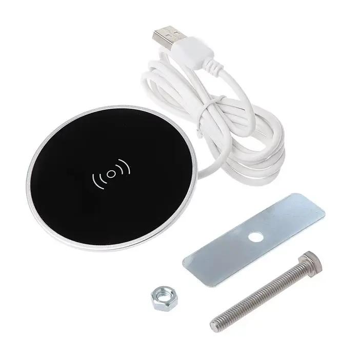 Appareil de bureau intégré Qi Chargeur sans fil rapide 15W 10W 7.5W Chargeur rapide 3.0 Chargeur int