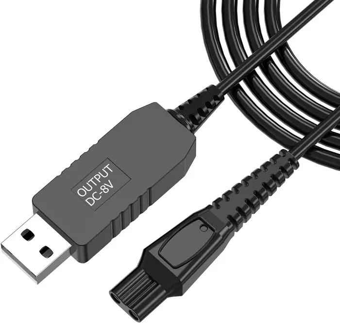 Chargeur pour One Blade QP2530 QP2630, câble de chargeur de rasoir USB 8V pour Norelco Oneblade QP25