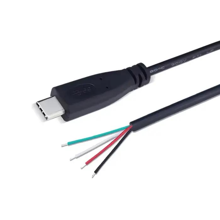 Câble USB C Type C DIY mâle/femelle pour ouvrir 0,3 m 1 m 2 m