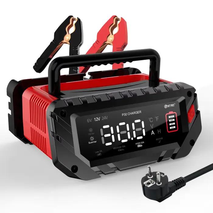 Chargeur de batterie de voiture intelligent 12V/30A 24V/16A 6V/10A pour la réparation de batterie de