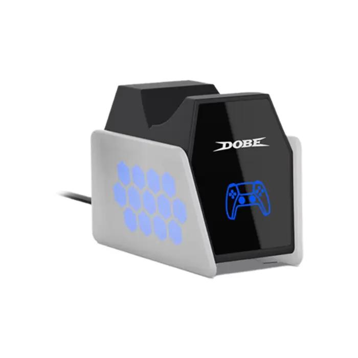 Station de charge optimisée pour contrôleur ps5 avec chargeur de contrôleur de lumière LED pour mane