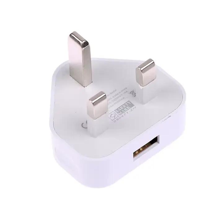 Adaptateur de chargeur mural universel, prise britannique, 3 broches, 1/2 ports USB, charge pour iPh