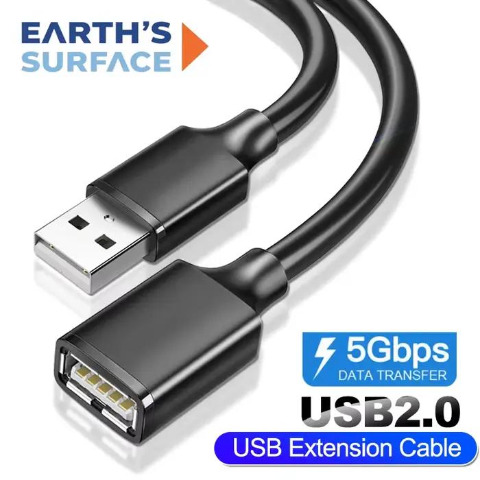 Câble d'extension USB 2.0 câble USB mâle à femelle câble d'extension câble de données pour PC Smart 
