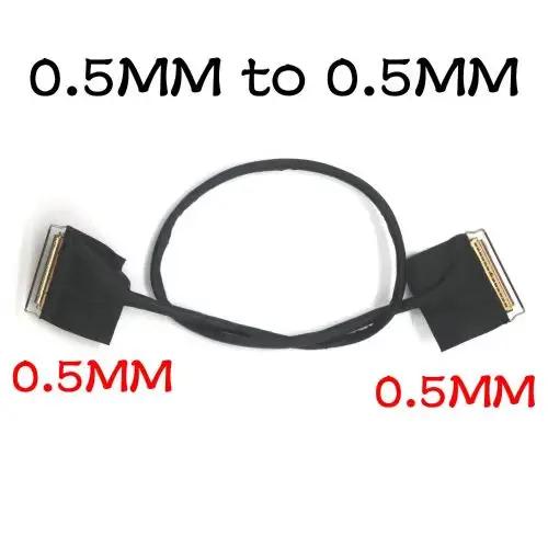 Nouveau câble d'écran EDP 0,5 mm à double connecteur, câble coaxial 4K I-PEX 20454 40 broches