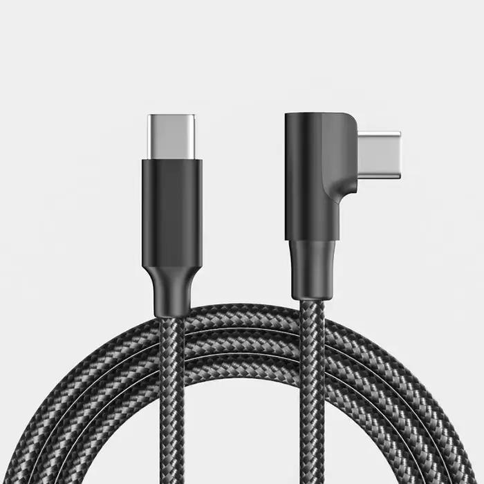 100W USB C vers C câble 90 degrés angle PD 4.0 3.1 pour iPhone 15 pro max + MINI Xiaomi Huawei p60 5