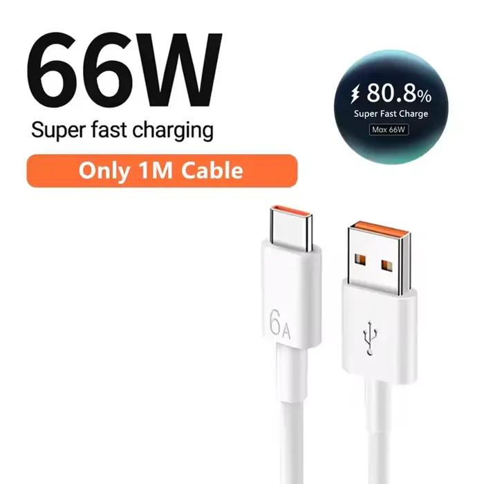 Chargeur USB Super Rapide 66W pour Huawei Mate 40 50 P50 P60 Nova 10 Honor 90 100 X8b Magic Lite 6 P