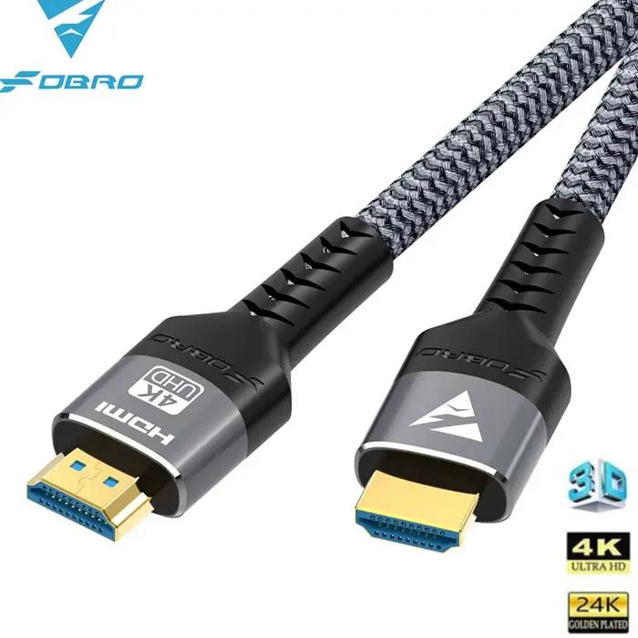 Câble HDMI 2.1 FDBRO 8K @ 60Hz 4K @ 120Hz, adaptateur 48Gbps pour HDTV RTX 3080 eARC HDR, câble vidé