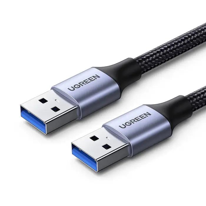 Câble d'extension double USB 3.0 UGREEN 0,5m 1m 2m USB A mâle-mâle, câble de données tressé pour TV,