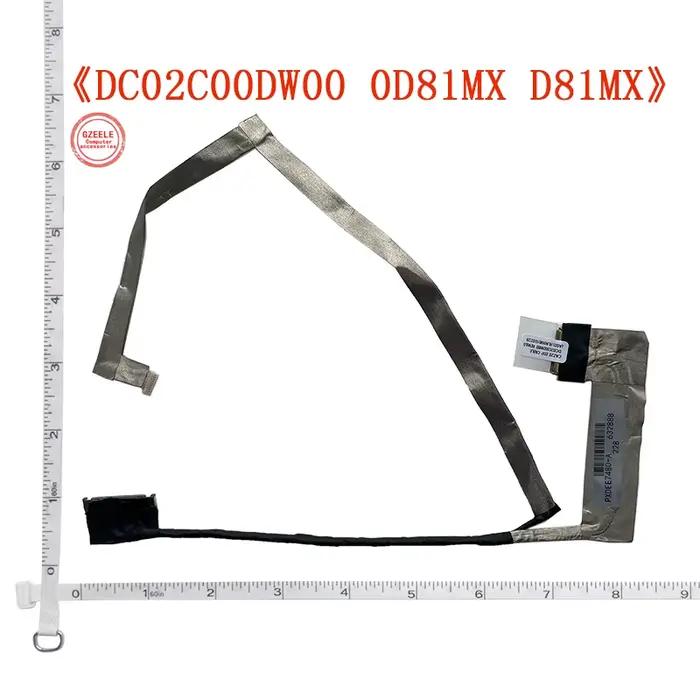 Câble d'affichage vidéo LCD pour ordinateur portable, Dell Latitude 7480, 7490, E7480, E7490, 0D81MX