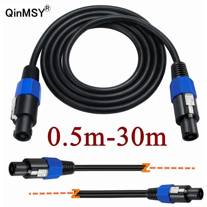 Câbles Speakon mâle vers Speakon mâle, cordon étendu de 3m 5m 30m, cordon Audio professionnel en cui