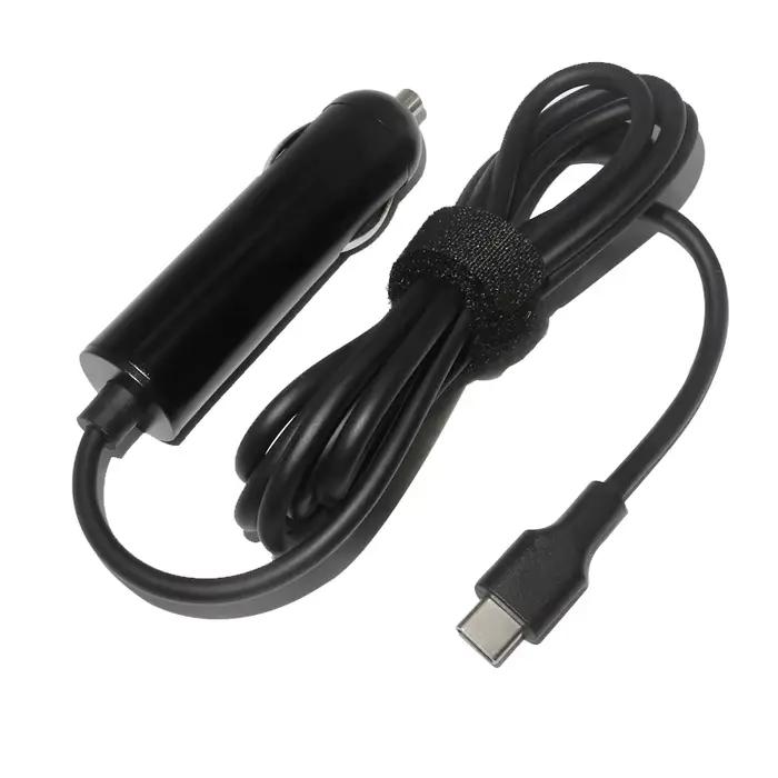 Chargeur de voiture 65W Type C Adaptateur PD USB C Chargeur de voiture universel pour ordinateur por