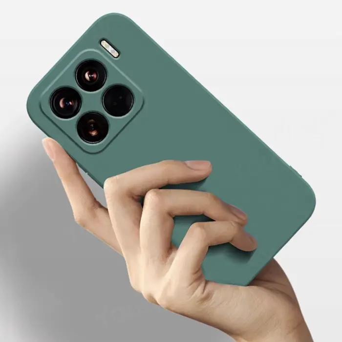 Coque de téléphone en silicone liquide TPU, pare-chocs arrière souple, coque d'origine pour Xiaomi 1