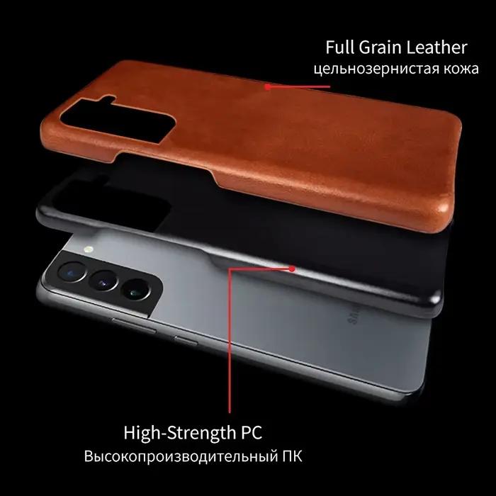 Étuis en cuir véritable faits à la main pour Samsung Galaxy S21 FE S20 S20FE 5G S20Plus, coque arriè