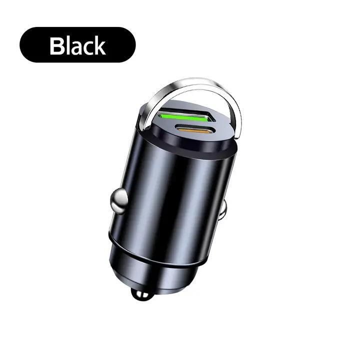 Mini chargeur de voiture 100W Type C double USB à charge rapide pour iPhone 17 Pro Max Samsung Huawe