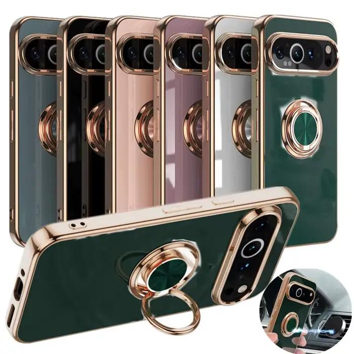 Coque de téléphone antichoc avec anneau support pour Google Pixel 10 9 Pro XL 10A 9A 8A 8 Pro, coque