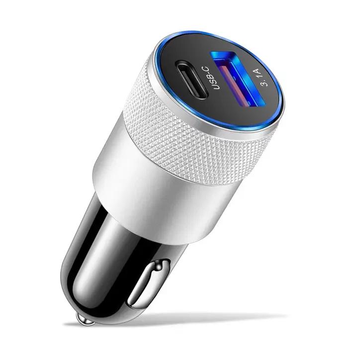 Mini chargeur de voiture à charge rapide 70W PD QC 3.0, adaptateur de téléphone USB Type C pour iPho