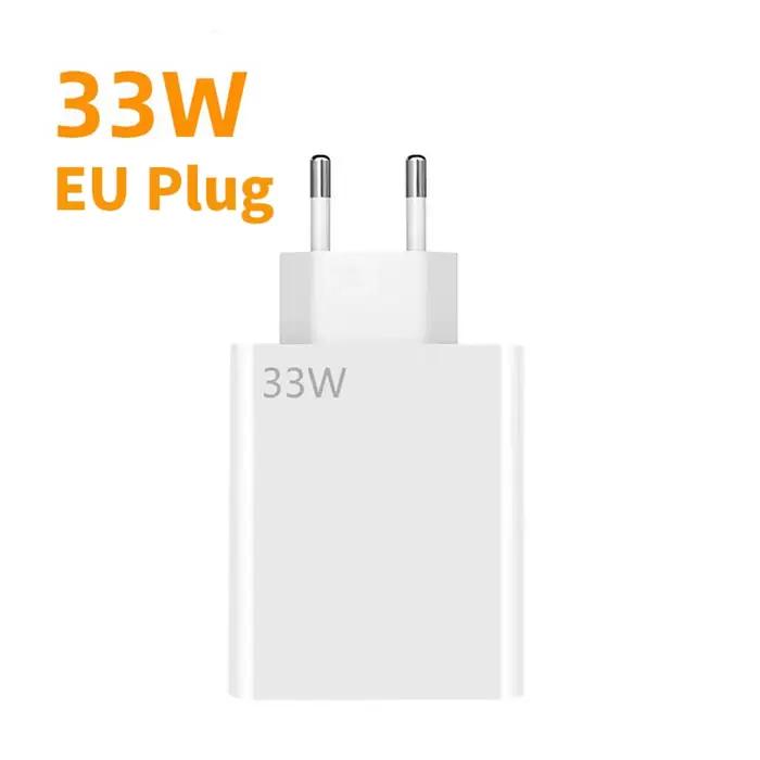 Chargeur rapide USB pour Xiaomi, adaptateur de chargeur de téléphone portable, prise murale EU et US