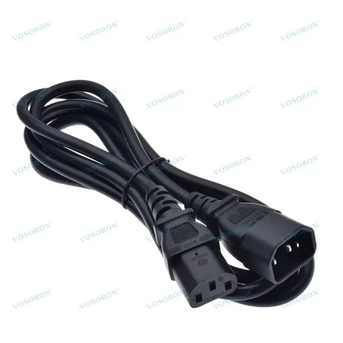 Câble d'alimentation IEC C14 à C13 UPS PDU, 0.3m, 0.6m, 1m, 2m, câble d'alimentation pour PC, monite