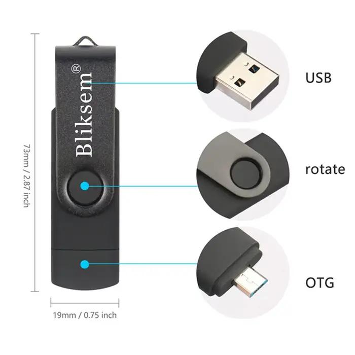 Bliksem-Clé usb 2.0 haute vitesse, support à mémoire de 32gb 64gb, support à mémoire de 32gb 64gb, l