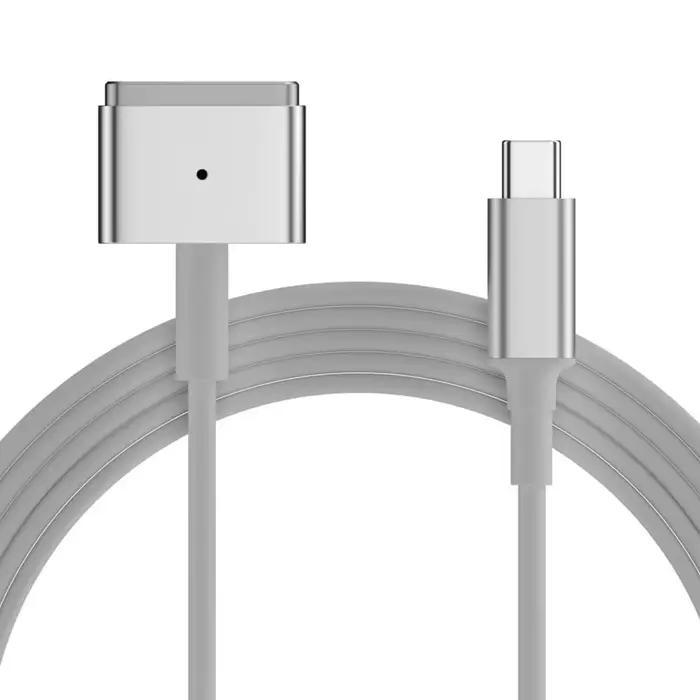 Câble de chargement magnétique PD, indicateur lumineux 1.8M USB type-c vers Magsaf 1 2, cordon de ch