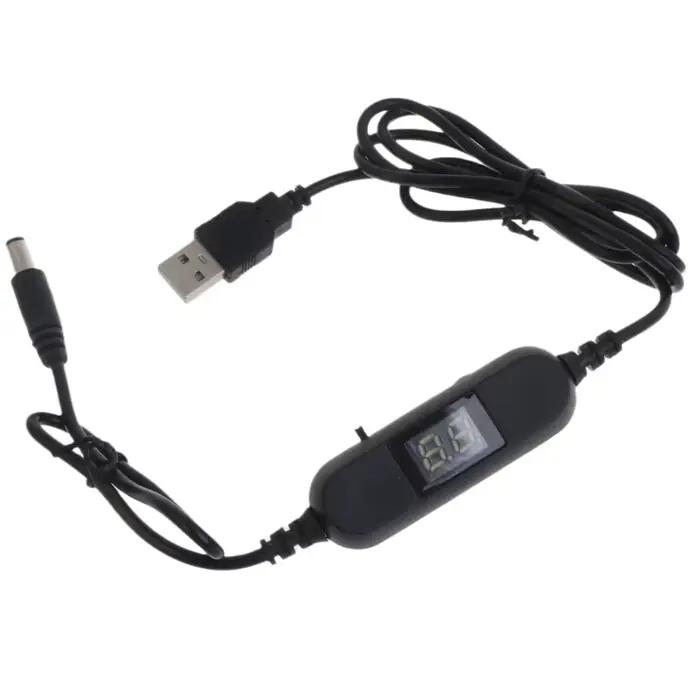 Câble de tension de sortie réglable USB 5V à 1.5V 3V 4.5V 6V 9V 12V, cordon de convertisseur pour ho
