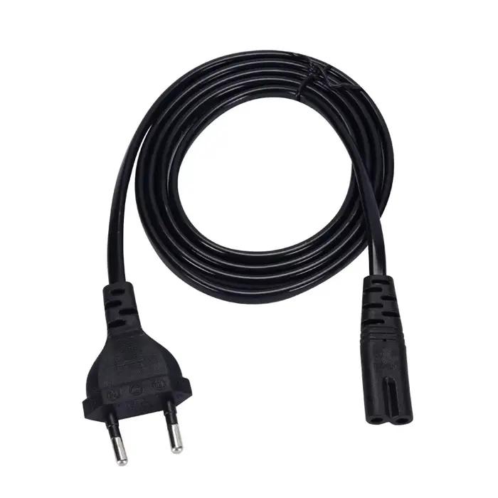 Câble d'alimentation EU 1,5 m 2 broches IEC320 C7 Rallonge d'alimentation pour chargeur d'ordinateur