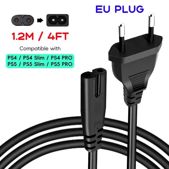 Câble d'alimentation pour Xbox, PlayStation 5 et 4, fonctionne avec Xbox, PS5 / Pro / Slim, PS4 / Pr