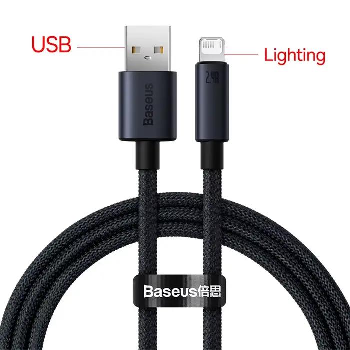 Câble USB Baseus pour iPhone 13 12 11 pro max câble USB iPhone charge rapide pour iPhone X XR 8 USB 