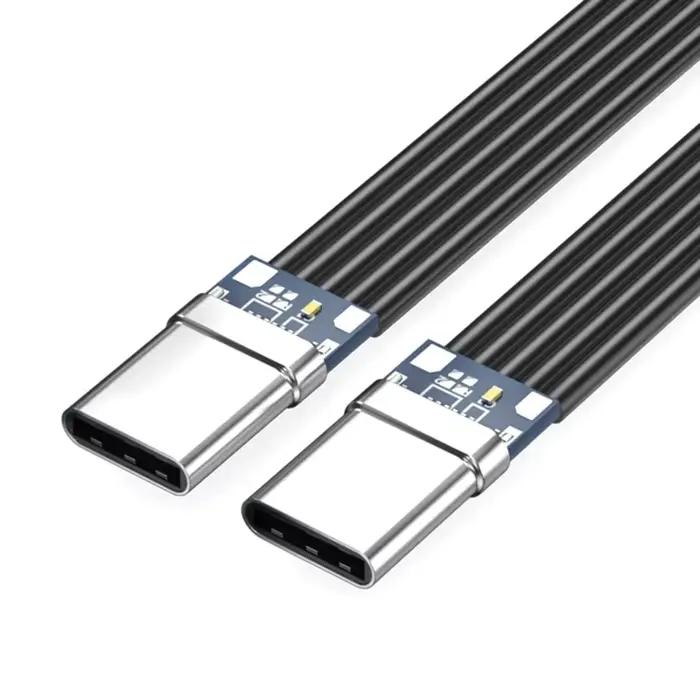Câble USB C Type C fin Flexible, 20W, puissant 480Mbps pour téléphones 87HC