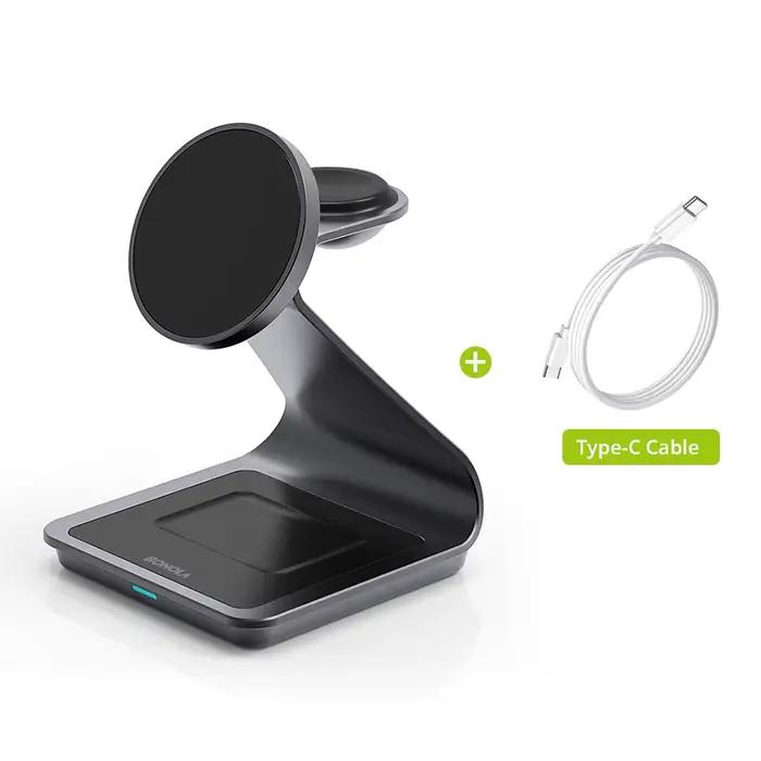 Bonola – chargeur sans fil magnétique 3 en 1, pour iPhone 17/16/15/13/14/12 30W, Station de charge s