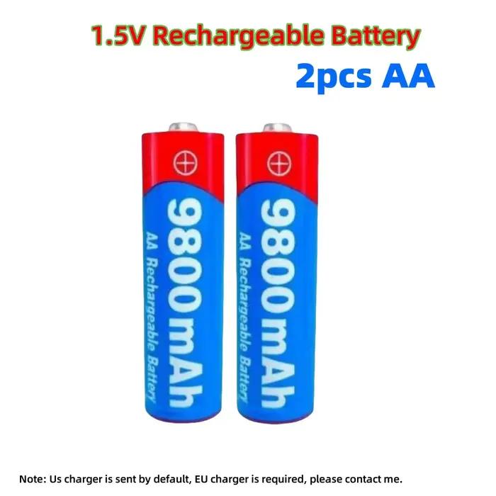 NOUVELLES piles alcalines rechargeables AA/AAA 8800mAh/9800mAh 1,5V pour horloges, souris, ordinateu
