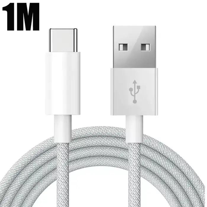 Câble Carplay USB C pour téléphone portable, cordon de charge rapide, câbles tressés en Nylon pour j