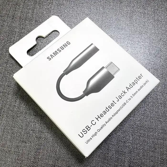 Samsung USB Type C à 3.5mm Aux adaptateur type-c Jack Audio écouteur câble convertisseur pour Galaxy