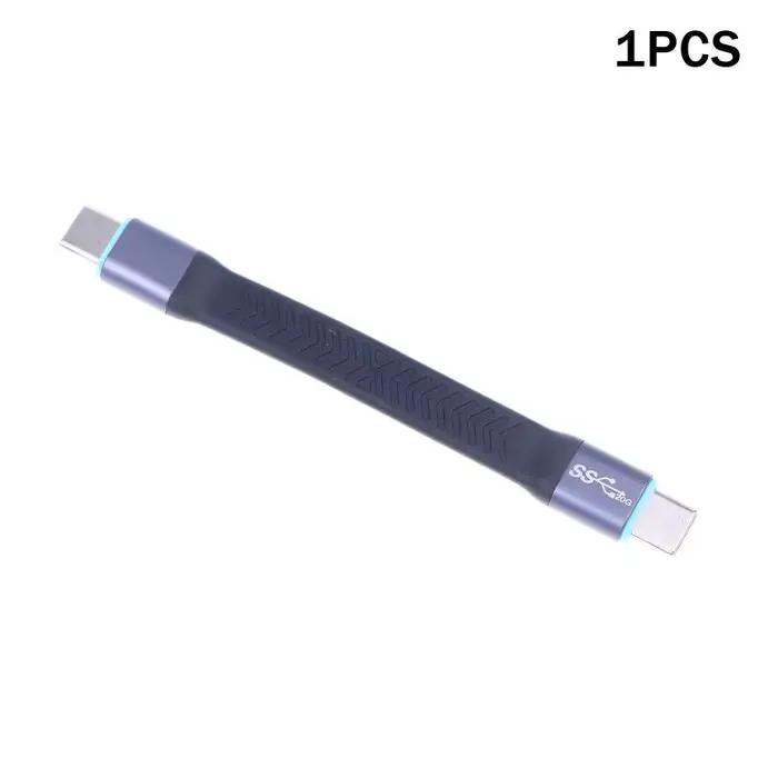 Câble USB3.2 TypeC de 10cm, 20Gbps, charge rapide, câble UsbC vers UsbC, ligne de données TypeC haut