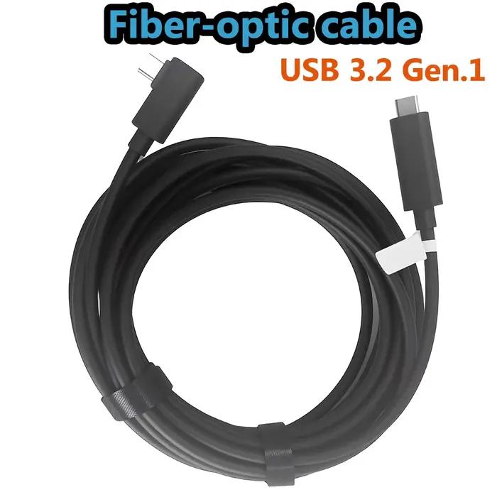 Câble de remplacement pour Meta Quest Link, câble USB C à fibre optique de 5 m pour Meta Quest 2, Me