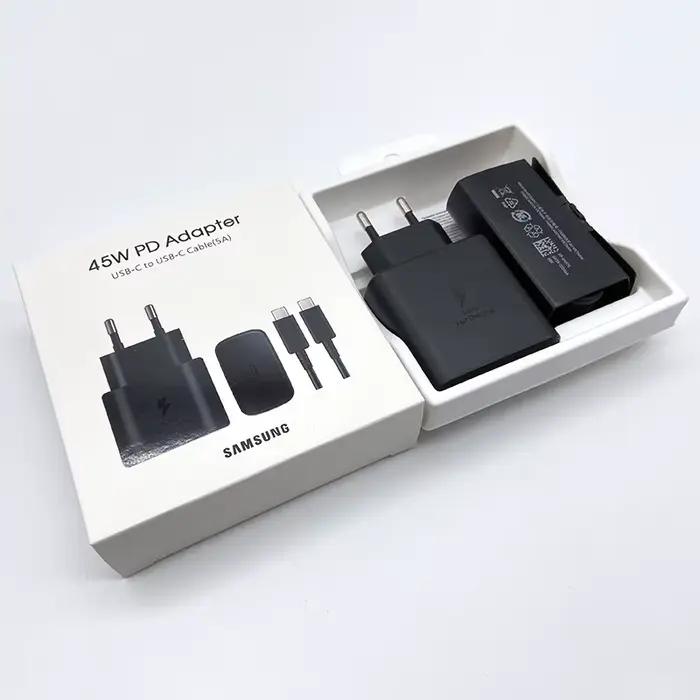 Samsung EP-TA845 45W PD Chargeur Super Rapide EU Adaptateur Secteur 5A touristes Type-C Câble Pour G