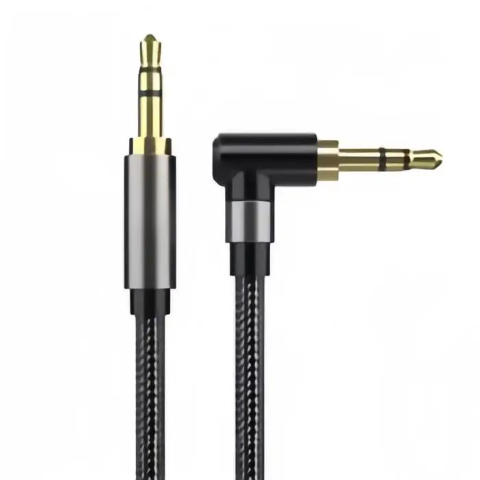 Câble AUX mâle vers mâle 3,5 mm - Cordon audio stéréo HiFi pour voiture, haut-parleurs, écouteurs, o