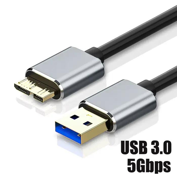 Câble USB A 3.0 vers Micro B pour disque dur externe HDD SSD, fil de charge de données pour ordinate