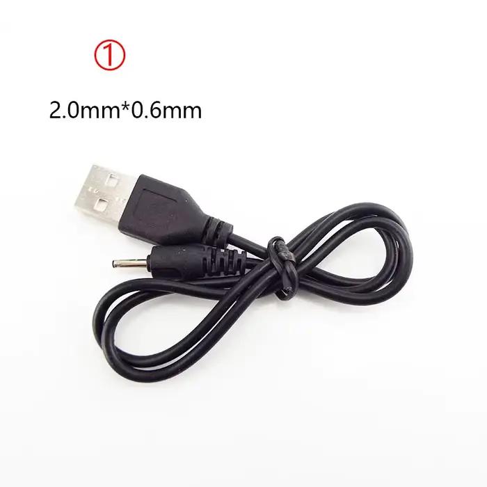 Câble d'alimentation USB de type A mâle vers DC 2.0 0.6 2.5 3.5 1.35 4.0 1.7 5.5 2.1 5.5 2.5mm, pris