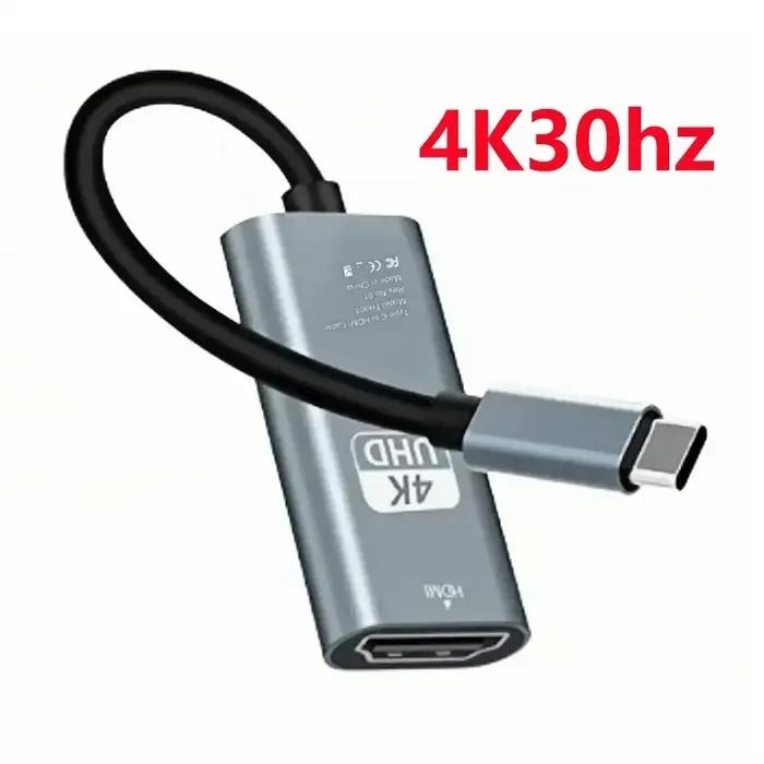 Câble USB C vers HDMI 8K 4K 60Hz 30Hz, adaptateur de Type C, câble convertisseur HDTV pour iPhone 15