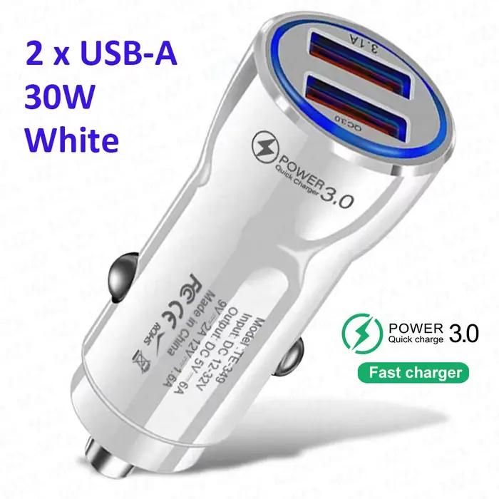 Chargeur de voiture MZX 60W/48W/30W, chargeurs de téléphone portable, PD USB A Type C, charge rapide