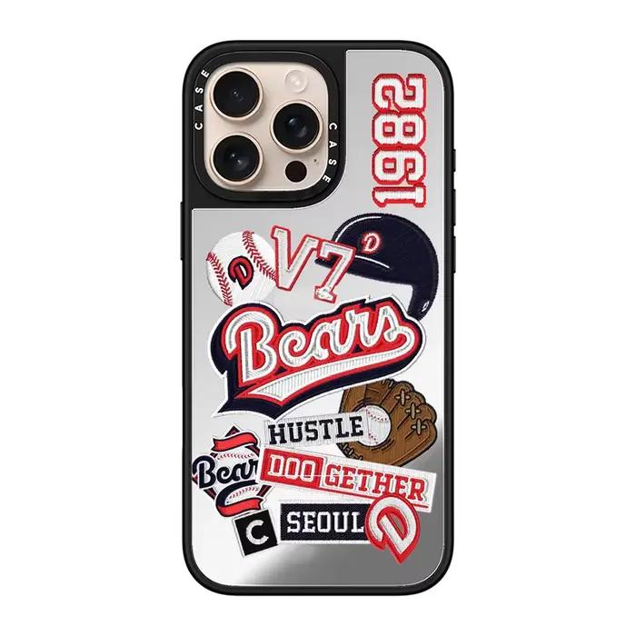 Coque de téléphone miroir de l'équipe de Baseball, tendance coréenne, avec MagSafe, pour iPhone 17 1