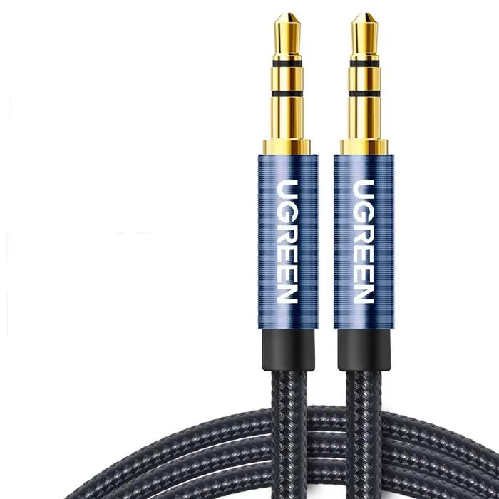 Ugreen câble Aux Jack Audio plaqué or 3.5MM ligne mâle pour iPhone voiture casque haut-parleur auxil