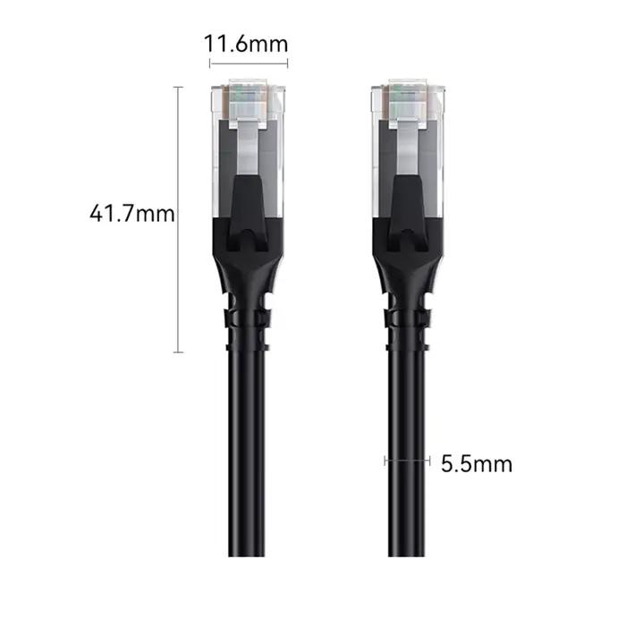 Câble Ethernet Cat6 Gigabit haute vitesse 1000Mbps câble Internet RJ45 cordon LAN réseau blindé pour