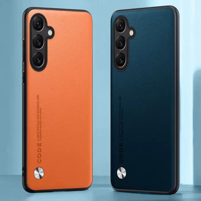 Étui de luxe en cuir PU pour Samsung Galaxy A55 A35 A25 A15 5G, coque arrière de Protection en Silic