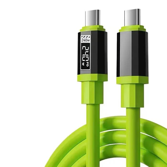 Câble USB 240W pour téléphone portable, charge rapide, câble Type-C, câble de données rapide pour iP