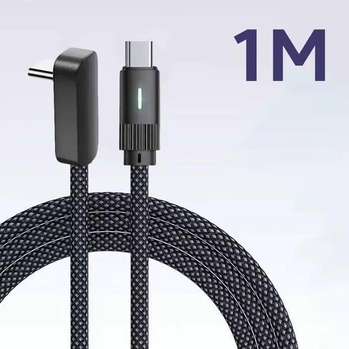 Olaf 100W 90 °   Câble USB C de type C à type C, charge rapide, câble de données tressé pour iPhone 