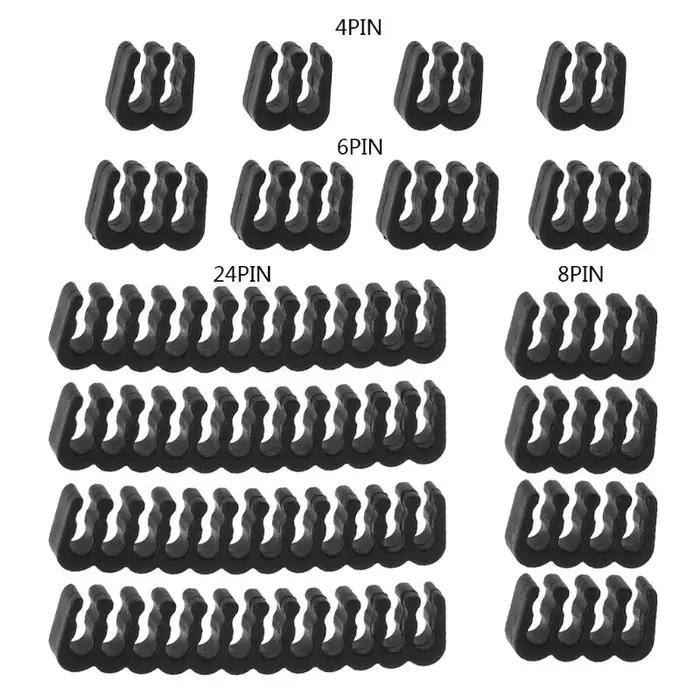 Ensemble de 16 peignes/pinces/clips/évaluateurs/commodes, pour câblage de directions d'alimentation 