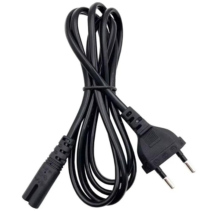 Câble d'alimentation ue 1.5M, rallonge d'alimentation 2 broches IEC320 C7 pour chargeur d'ordinateur