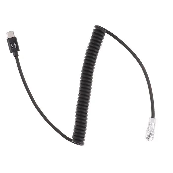 Adaptateur de câble d'alimentation USB de type C, câble à ressort vers BMD BlackReservations, caméra